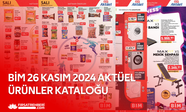 BİM 26 KASIM 2024 AKTÜEL ÜRÜNLER KATALOĞU