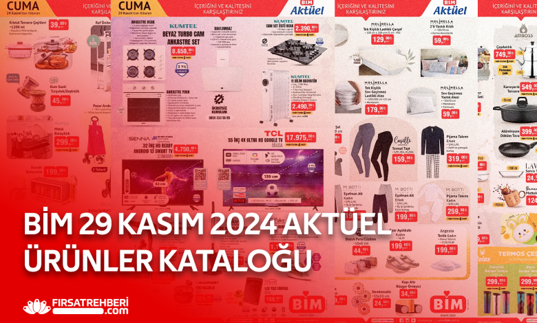 BİM 29 Kasım 2024 Aktüel Ürünler Kataloğu