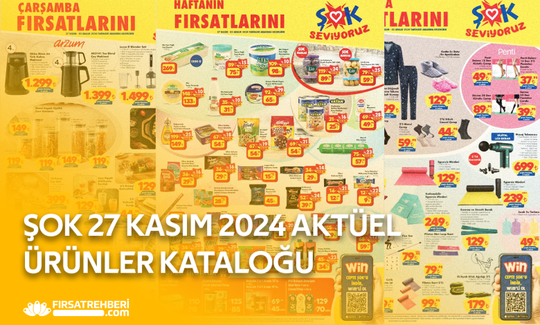 ŞOK 27 KASIM 2024 AKTÜEL KATALOĞU