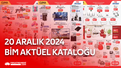 BİM 20 Aralık 2024 Aktüel Kataloğu: Kaçırılmayacak İndirimler ve Fırsatlar