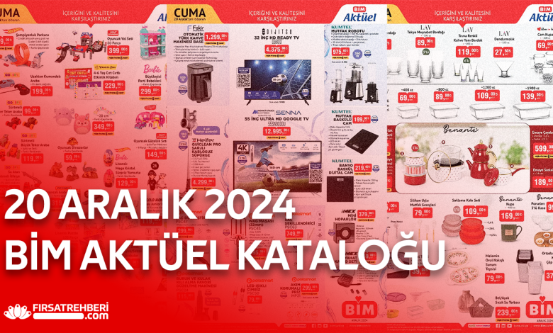 BİM 20 Aralık 2024 Aktüel Kataloğu: Kaçırılmayacak İndirimler ve Fırsatlar