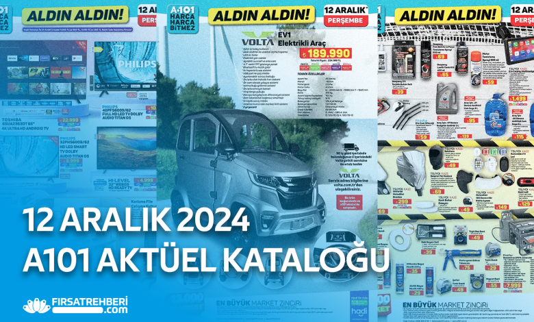 A101 Aktüel Kataloğu 12 Aralık 2024 Broşür