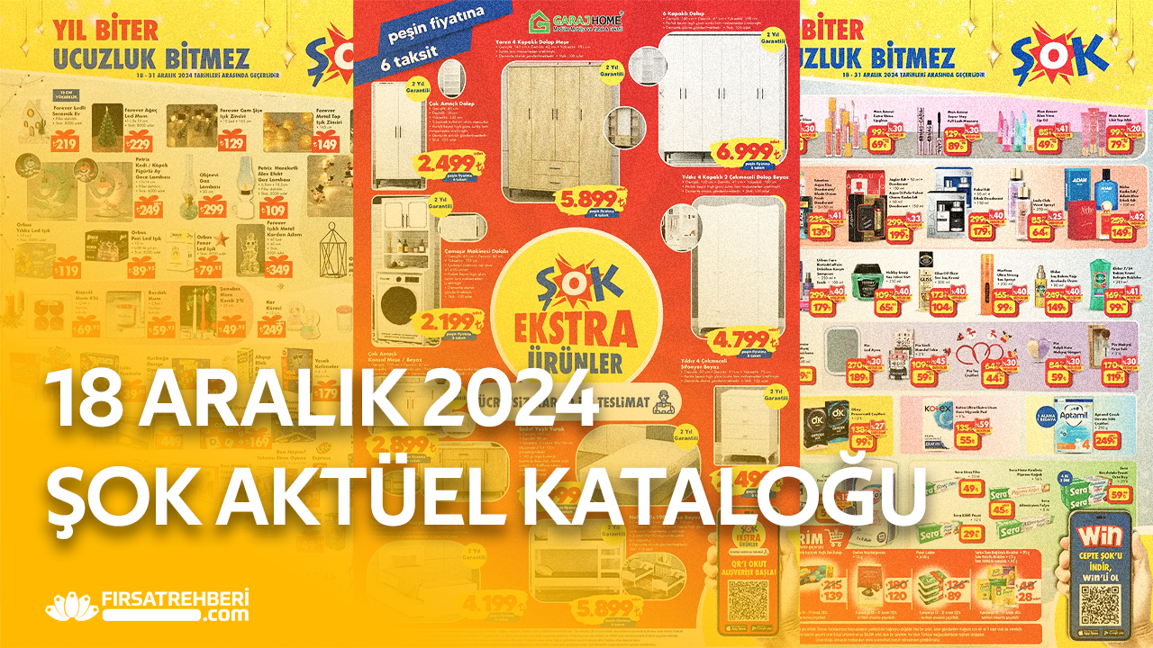 ŞOK 18 Aralık 2024 Aktüel Ürünler Kataloğu